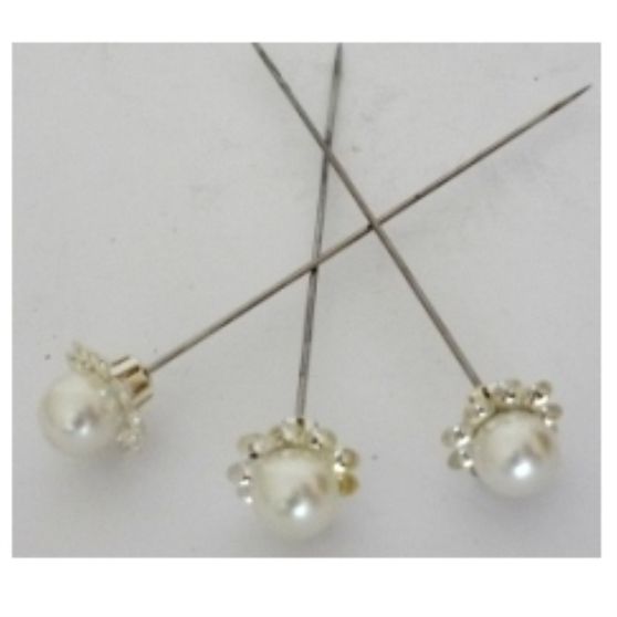 ALFINETE PEROLA COM BRILHANTES