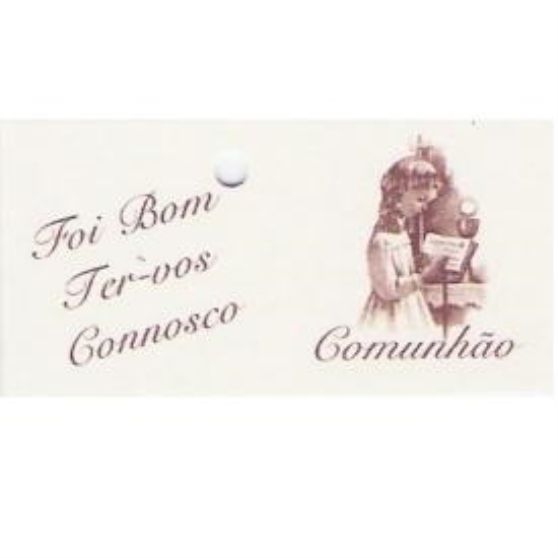 CARTÃO COMUNHÃO MENINA/MISSAL