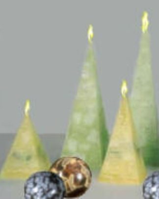 VELA PIRÂMIDE MOSAICO 6 cm x 15 cm