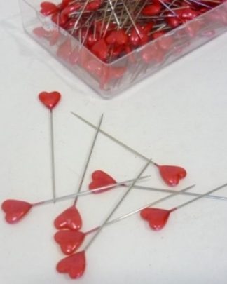 Alfinetes Coração Vermelho