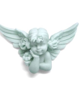 Anjo de asa aberta grande molde silicone