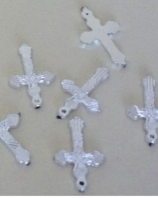 Crucifixo Prateado P10