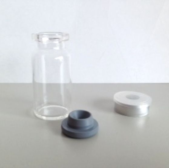 Frascos de laboratório 12 ml com tampa e cápsula para injeção
