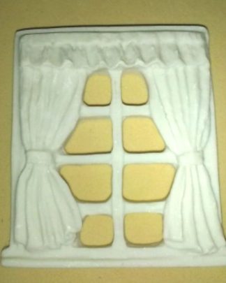 JANELA COM CORTINA molde de silicone