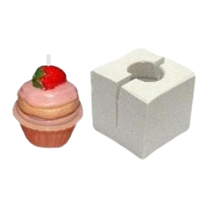 CUPCAKE 3D - BOLINHO COM MORANGO