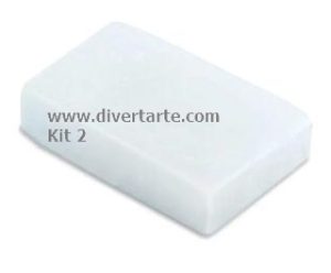 Cera mistura para vela dura - 1 KG - Kit 2