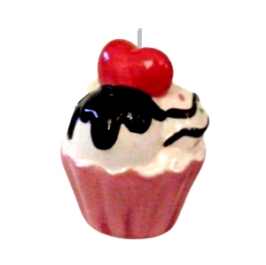 Cup Cake Rosa Coração molde silicone
