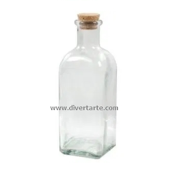 FRASCO VIDRO 500 ML QUADRADO