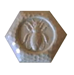 Hexagonal com Abelha Molde Silicone