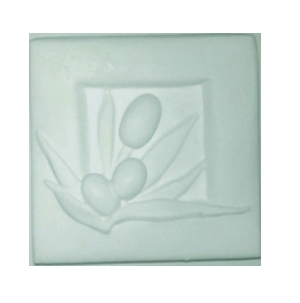 Sabonete Oliva quadrado, molde silicone