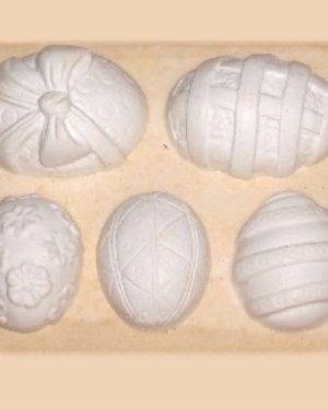 Molde de silicone meio ovo de Páscoa