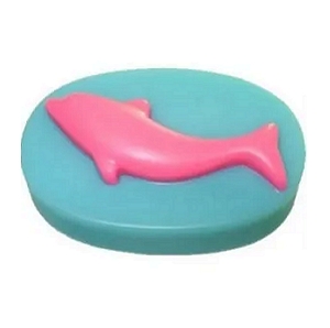 Molde Silicone Oval com Golfinho