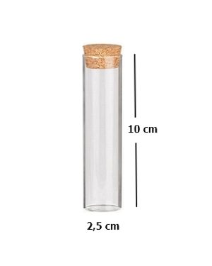 Tubos de Ensaio 10X2,5 Vidro RC - fundo reto