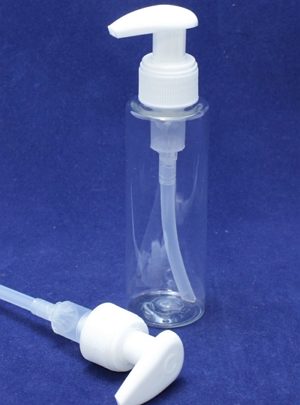 FRASCO PET TRANSPARENTE 150 ml COM DOSEADOR BRANCO