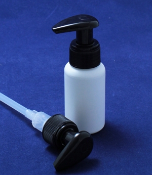 FRASCO PET BRANCO 50 ml COM DOSEADOR PRETO