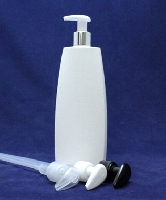 FRASCO PET BRANCO OVAL 400 ML COM DOSEADOR PRETO