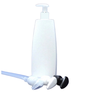 FRASCO PET BRANCO OVAL 400 ml COM DOSEADOR BRANCO
