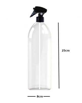 Frasco PET 1 Lt com tampa vaporizadora pistola