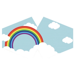 Máscaras para criança - Rainbow