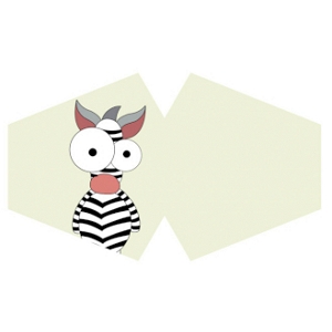 Máscaras para criança Crazy Zebra