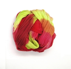 Meia de Seda Mesclada 3 Cores rosa, verde e branco m11