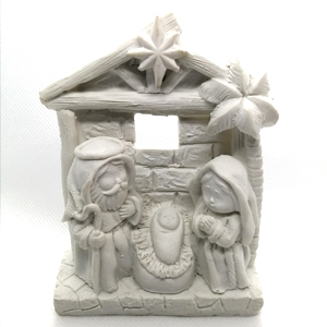 Molde Silicone 3d Presépio Cabana com Palmeira