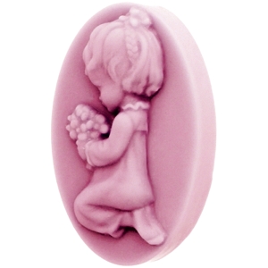 Molde Silicone Sabonete Menina a Rezar