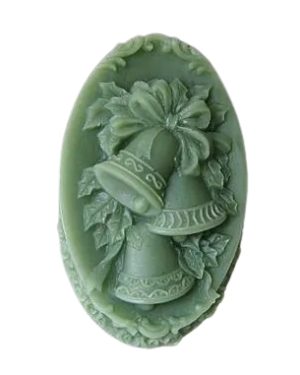 Sinos de Natal molde de silicone oval