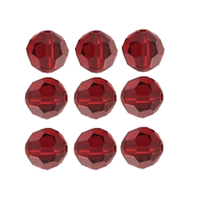 Contas de Ligacao Cristal Vermelhos 8mm