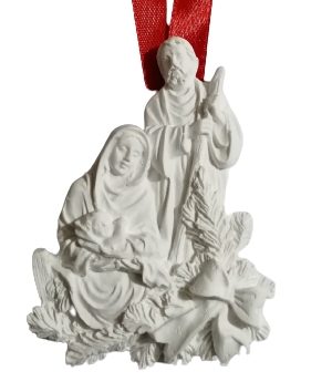 Presépio com Pinheiro e Laço gesso perfumado