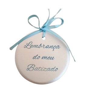 Lembrança do Meu Batizado em gesso perfumado - menino